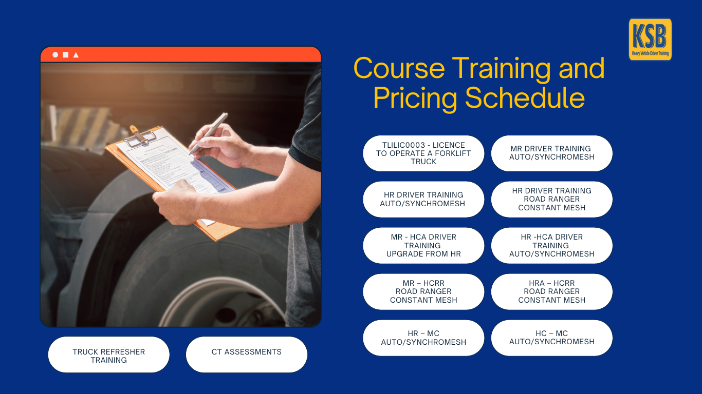Course Training and Pricing Schedule (1)